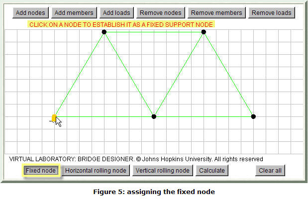 Figure 5: assigning the fixed node
