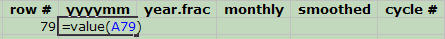 Entering the formula to copy the first column value.