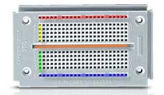 Example of a solderless breadboard.
