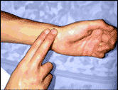 measuring pulse rate at the wrist