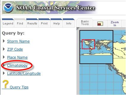 NOAA Hurricane Tracks screenshot
