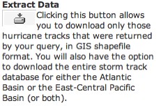 NOAA Hurricane Tracks screenshot