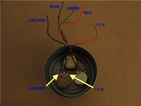 wiring the potentiometers