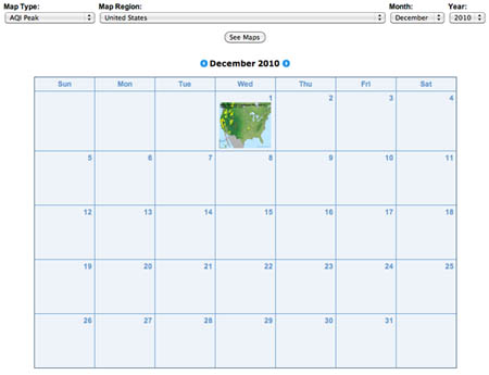 calendar interface
