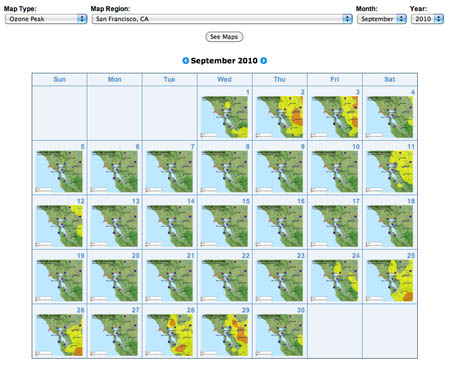 calendar interface