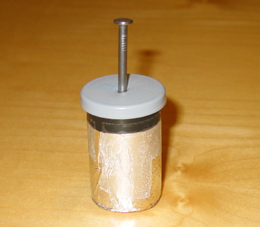 Electricity  Science Project Film canister Leyden jar