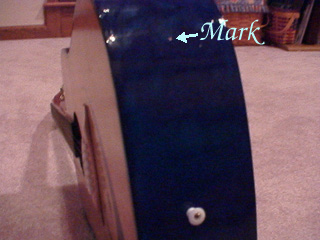 mark the hole before drilling