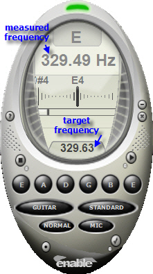 Screenshot of the enable Tuner® software display.