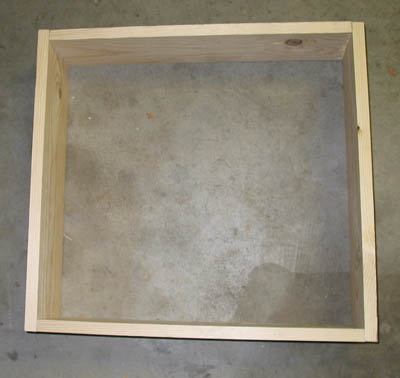 Figure 3. The finished wood frame is not crooked and sits flush to the greenhouse effect project for science fair Figure 3. The finished wood frame is not crooked and sits flush to the greenhouse effect project for science fair