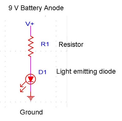 Circuit diagram for LED