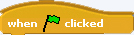 when green flag clicked Scratch block icon