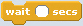 wait x seconds Scratch block icon