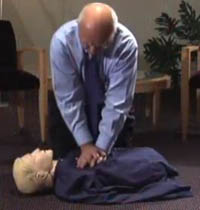 video demonstrating how to do continuous chest compressions and explaining why they work