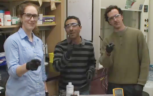 video of how to set up cobalt catalyst water splitting experiment at
home