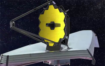 video of James Webb Space Telescope unfolding