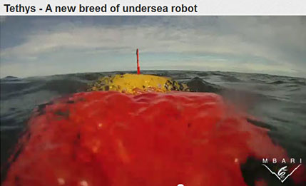 Video of Tethys underwater robot.