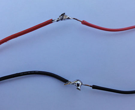 Soldered wires
 Robotics science project