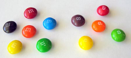 OC] Color distribution of Mini M&M's in one bag : r/dataisbeautiful