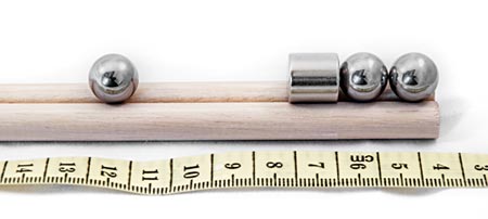 gauss rifle magnet science stage ball bearings physics fair build