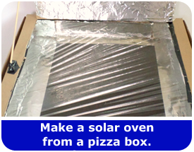 Make a solar oven from a pizza box!