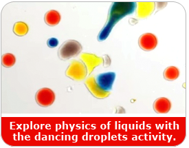 Dancing Water Droplets Family Science Activity