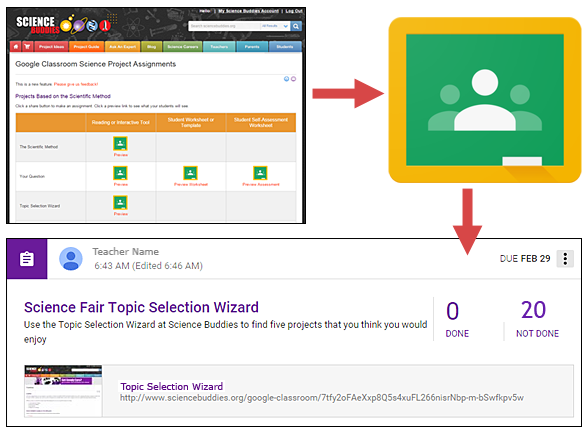 Science Buddies Launches Google Classroom Integration