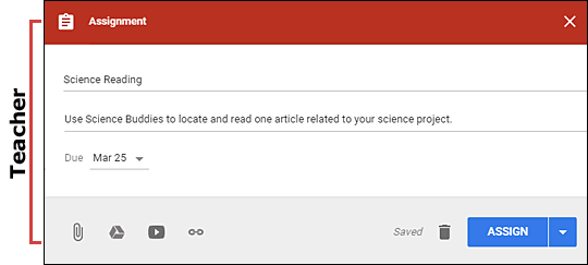 Assign Science Reading with the Science Buddies News Feed