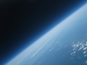 Earth from 93000 feet. Long Island in the background.