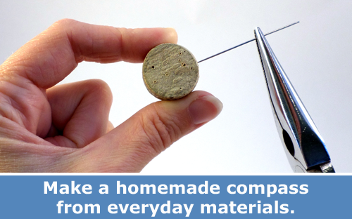 Make a Homemade Compass Physics Activity and DIY Project  / Hand-on STEM experiment
