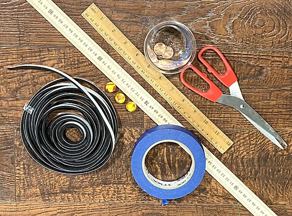 Materials needed to explore how kinetic energy of a moving object changes with speed and mass.