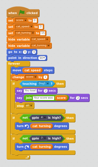 raspberry pi video game scratch screen