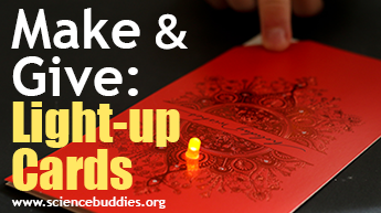 Make and Give STEM: Paper circuits holiday card