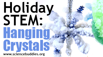 Make and Give STEM: Example of crystals activity ornaments