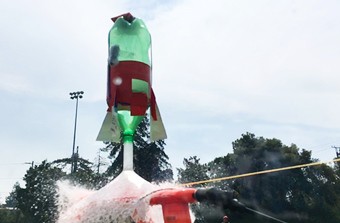 bottle rocket in action 