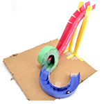 Paper roller coaster activity example
