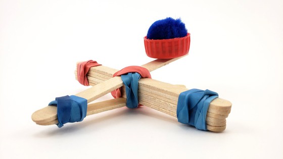 Popsicle Stick Mini Football Goal Craft