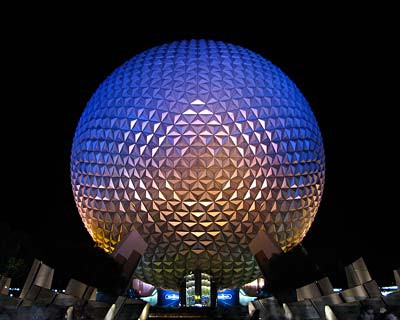 A picture of Spaceship Earth at EPCOT in Walt Disney World