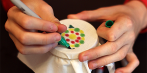 Sharpie Tie Dye STEM Ornaments