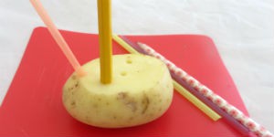 Simple Machines and Potato Holes / Weekly family science activity
