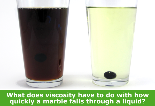 Racing Marbles to Measure Viscosity / Family Science Activity