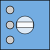 The drawn symbol for a potentiometer