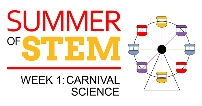 Ferris wheel image to represent the carnival STEM theme for Week 1 of Summer of STEM with Science Buddies