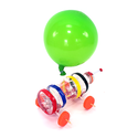 Balloon car made from a plastic bottle, straw, and balloon - Awesome Summer Science Experiments
