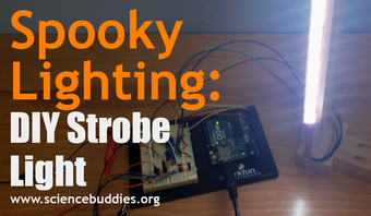 Circuit for DIY stroboscopic light project / Halloween science