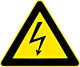A high voltage symbol