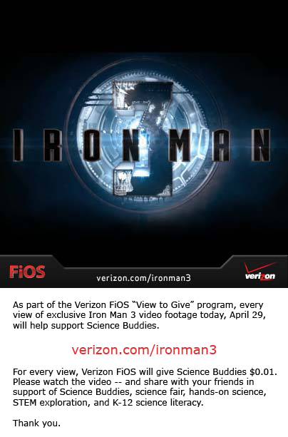 Your View Counts! Watch Iron Man 3 to Support Science Literacy | Science Buddies Blog Your View Counts! Watch Iron Man 3 To Support Science Literacy | Science Buddies Blog