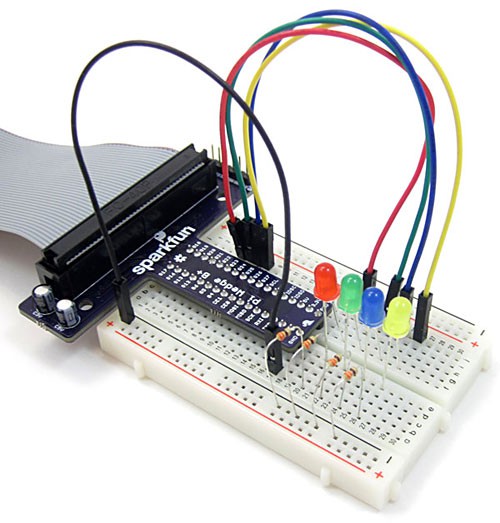 piano circuit 4 LEDs