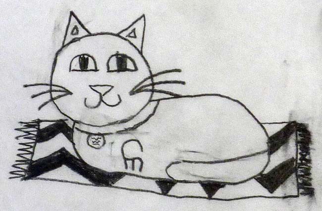 Drawing of a cat