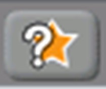A button with a question mark and star to generate a random sprite in the program Scratch
