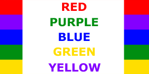 Stroop effect family science activity